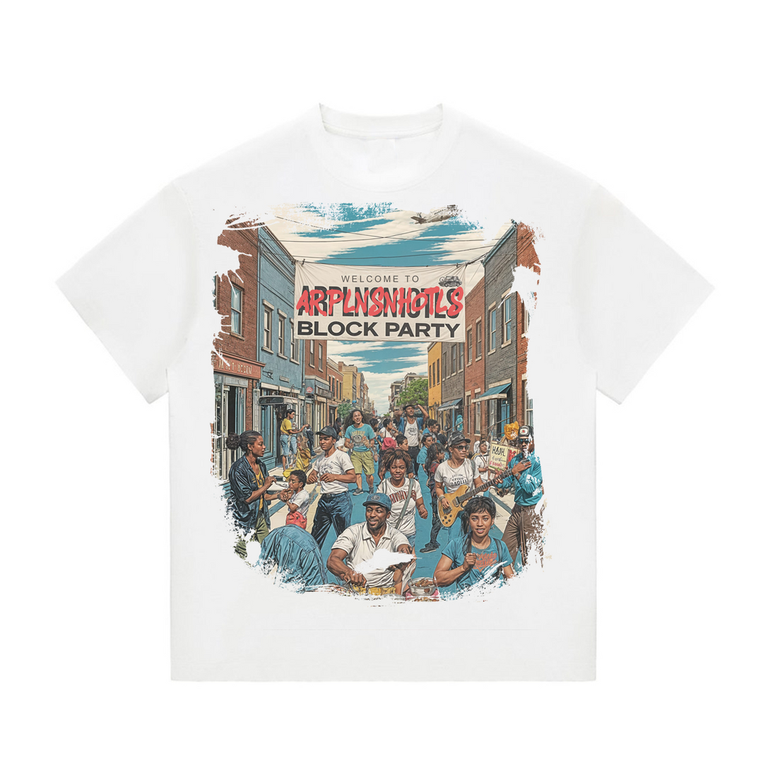 Block Party Tee - White