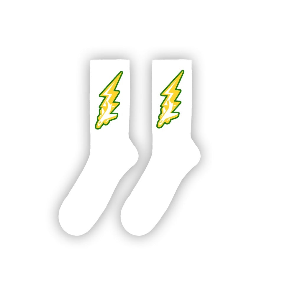 Training Socks - White/Green
