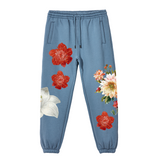 For You Flower Sweatpants - Powder Blue